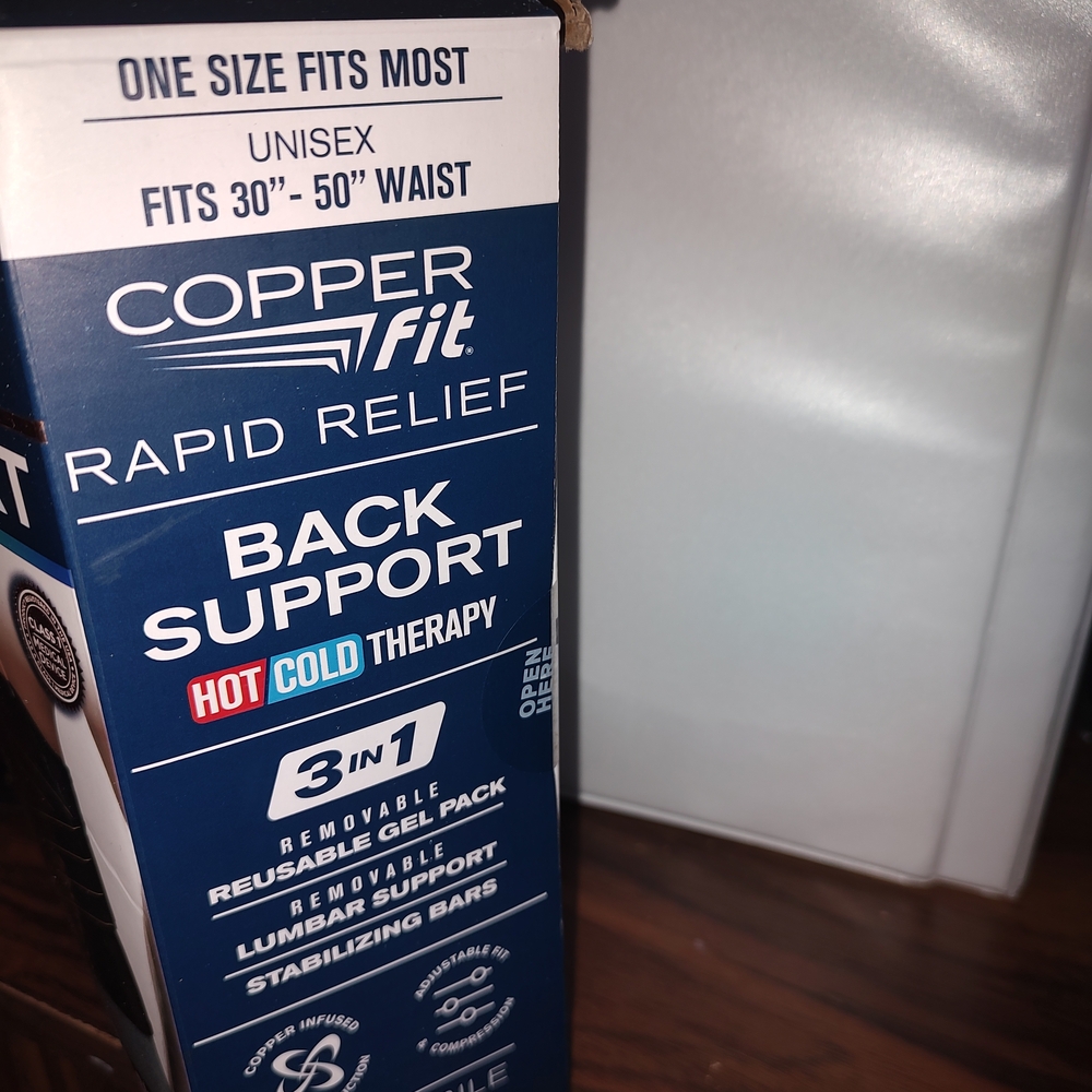 Copper Fit Rapid Relief Back Support